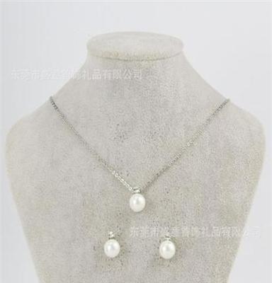 東莞盛意 原創(chuàng)韓版快時尚項鏈耳環(huán)飾品套裝 合金首飾105238