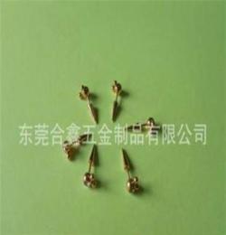 自動車床五金件，車床零件，不銹鋼首飾鑲水晶石，環(huán)保肚臍環(huán)。