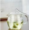 创意玻璃茶具 厂家批发耐高温玻璃花茶壶 压把壶飘带壶泡茶壶
