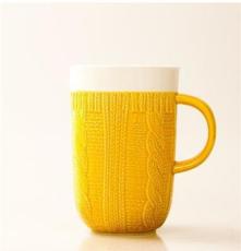 简约欧式新款创意毛线杯 zakka陶瓷杯 马克杯 水杯 杯子批发