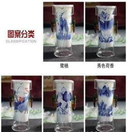 玻璃茶具 功夫茶具 紅茶茶具 青花瓷 雙耳泡茶器 特價促銷