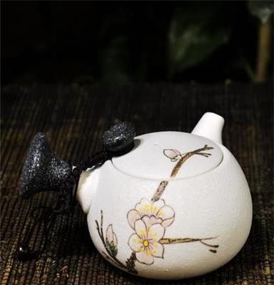 五彩玉雪玲珑茶壶 德化陶瓷 茶具配件 手绘功夫茶壶 厂家批发
