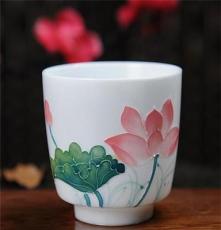 德化县茶具套装私人订制 个性手绘超薄超好看的杯子厂家批发特价