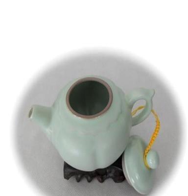 厂家直销 家居用品 创意开片 汝窑茶具 还原烧 陶瓷茶杯 月白壶