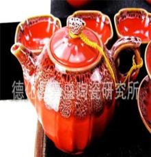 厂家直销钧窑陶瓷茶具可配套装茶壶 陶瓷茶壶泡茶器批发