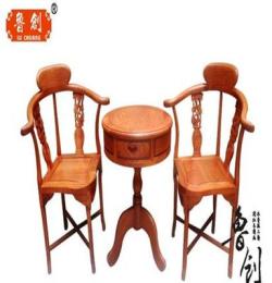 东阳红木家具-缅甸花梨木情人椅