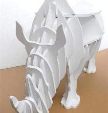 独家推出动物造型 2米大犀牛 插接茶几，创意家具