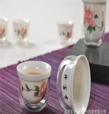 2013年 新款 陶瓷套组双层玻璃茶具整套功夫茶具