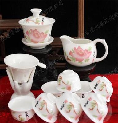 [厂家直销 提供订制]茶韵幽香6193 陶瓷功夫茶具 整套茶具