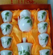 陶瓷茶具 玉瓷茶具 高白茶具 陶瓷礼品茶具套装 10头茶具 厂家