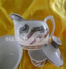 高档镀银茶具 高档礼品茶具套装 陶瓷茶具 玉瓷茶具 陶瓷艺术品