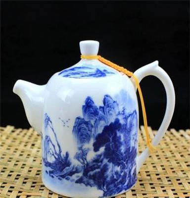 古道陶瓷 陶瓷 茶壶 大号 带过滤网 釉 中彩茶壶 茶具生产厂家