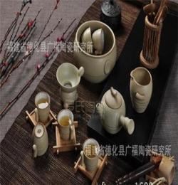 德化茶具批发 陶瓷茶具套装 广告陶瓷茶具 粗陶陶土茶具 定制茶具