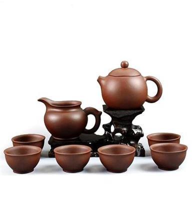 唐丰 紫砂茶具 原矿紫砂 紫泥套装 整套茶具《西施8入》TF-584