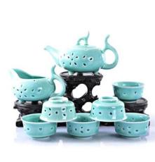 批发供应青瓷玲珑瓷茶具 功夫茶具 紫砂茶具 各种茶具 订做