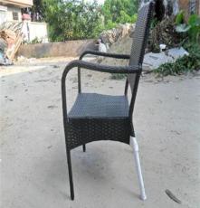 藤编椅子 简单型椅子 藤编单椅 户外桌椅 编藤椅 塑料椅 PE藤椅