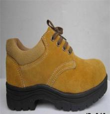 劳保鞋JP-049黄色牛皮反绒橡胶底防护鞋 安全鞋 劳保鞋