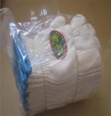 现货厂家批量直销供应500g 纯涤丝白色尼龙防护手套