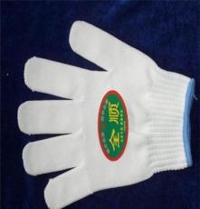 厂家现货批量直销 供应500g纯涤丝白色尼龙防护手套