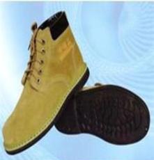 厂家直销704-高帮黄反绒线缝轮胎底鞋 （图）防护鞋 防护鞋