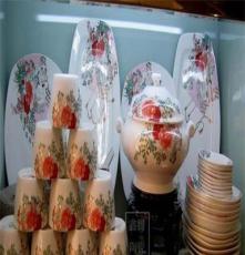 供应高档粉彩套装餐具，骨质瓷陶瓷餐具，精美贴花餐具