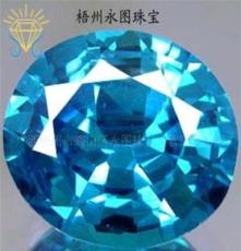 厂家热销优质进口瑞士蓝锆石 人工蓝宝石裸石