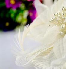 夏季韩版发饰 唯美白色花朵发夹 韩式清新甜美发夹发箍头花胸花