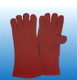 低价批发 牛皮制防护手套 双层绒里电焊 14寸飞行员保暖作业手套
