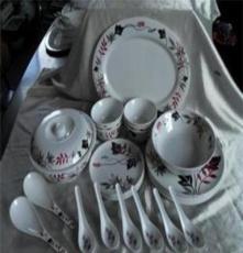 密胺盘碗套装 盘 碗、汤碗 勺子 汤匙 30件套装餐具