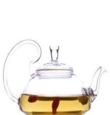 耐热玻璃壶 创意仙踪壶 高把压盖花茶壶 透明泡茶壶 功夫茶具套装