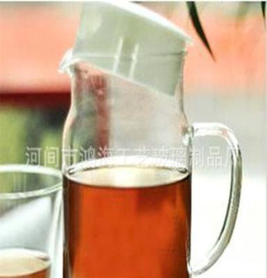 大容量耐热手工玻璃冷水壶1.5L 凉水壶套装 冰水果汁壶茶壶茶具