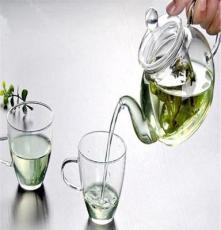 不锈钢茶壶水壶 耐高温玻璃泡茶壶 泡茶玻璃 玻璃茶具厂家批发