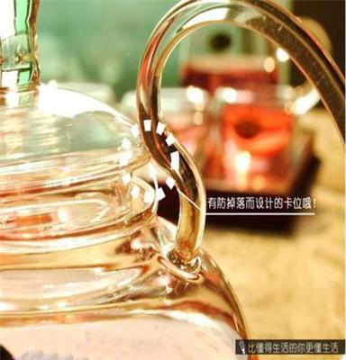 高把耐高温玻璃茶具不掉盖玻璃壶花茶壶实用经典600ML热水壶