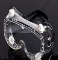 PVC防化学飞溅四孔眼罩,通过CE认证，可换PC镜片——
