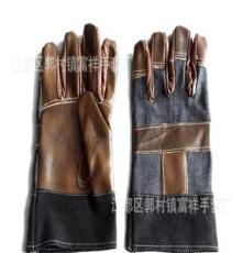 低价出售海员手套罗口手套／耐磨加托工作防护手套短手套