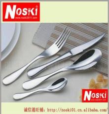 不锈钢餐具 创意勺子 韩国酒店刀叉 西餐具套装 艺术航空心柄餐具