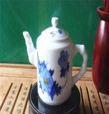 景德镇手绘荷花8头茶具套装 优质手绘茶具厂家批发