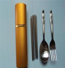 供应不锈钢套装刀叉勺 陶瓷柄筷子勺子 餐具筷子 促销餐具