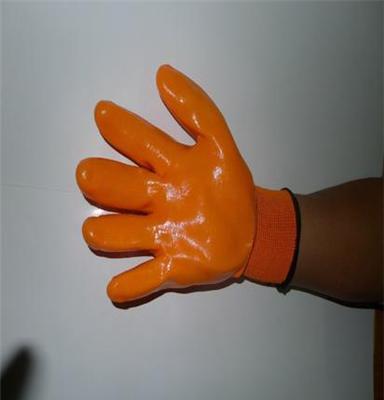尼龙PVC劳保作业手套丨全浸胶作业手套丨厂家直销