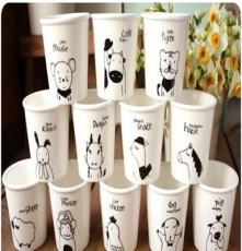 厂家直供 zakka 十二生肖杯 创意迷你动物杯 陶瓷杯牛奶杯杯子