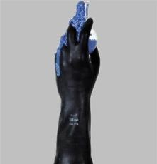 Ansell 黑色天然橡胶抗化手套 安思尔防化手套87-950 防护手套
