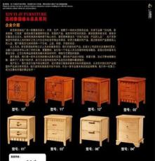 畅销优质 泰国进口橡木床头柜06# 卧室家具 实木家具