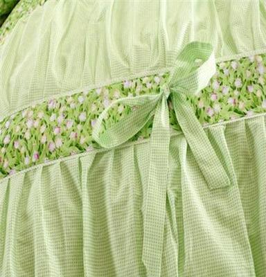 2013皇海家纺韩版全棉床上用品 话语依依-绿全棉四套件 新款被套