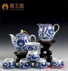 德化厂家批发 青花瓷陶瓷茶具 整套时尚茶壶功夫茶具套装