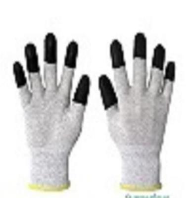 CARBON FIBER BLACK PU FINGER GLOVES