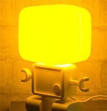 厂家专利 GAGEEK机器人声控光控小夜灯 智能机器人台灯 创意台灯