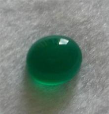 供应椭圆形椭圆形酷似老坑玻璃种的绿玛瑙