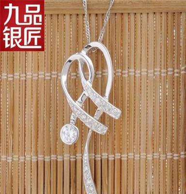 珠宝首饰品 新款音符女首饰批发锆石项链吊坠微镶小额混批AP1454