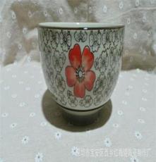 日式和风系列 陶瓷手工彩绘6寸大面碗汤碗日用陶瓷批发