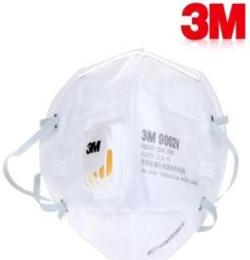 正品 3M 9002V带呼吸阀防尘口罩（头带式）环保装